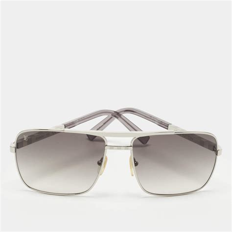 louis vuitton sunglasses silver.